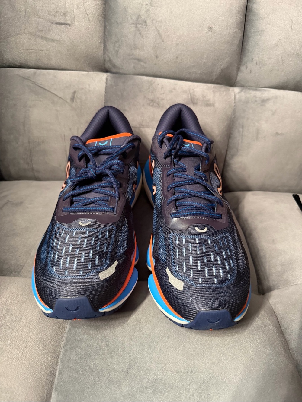 New True Motion U-Tech Vichara Men's Running Shoes Blue Orange SZ 14 ($200 MSRP)